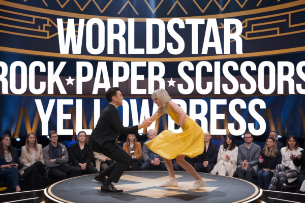 worldstar rock paper scissors yellow dress