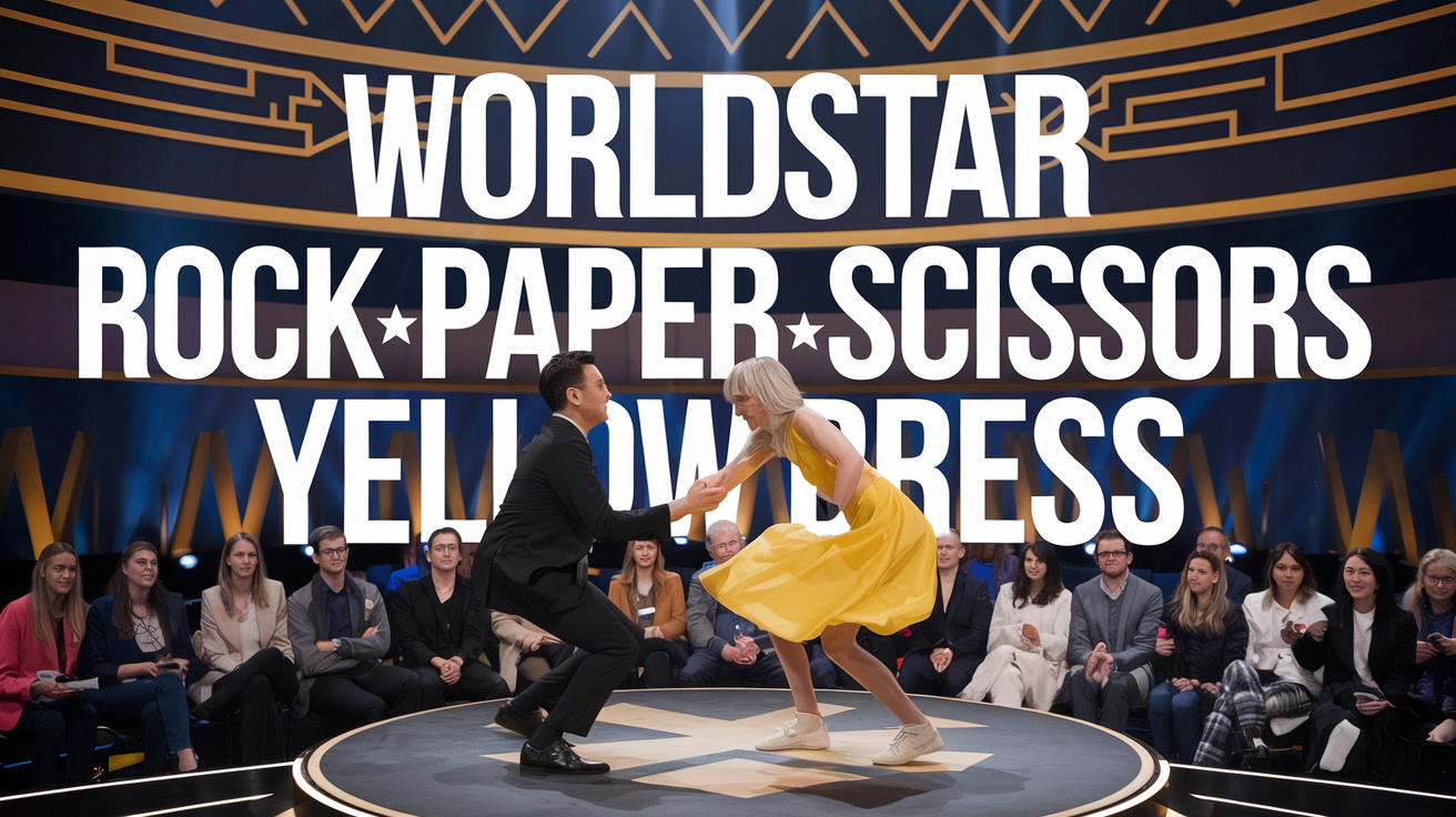 worldstar rock paper scissors yellow dress