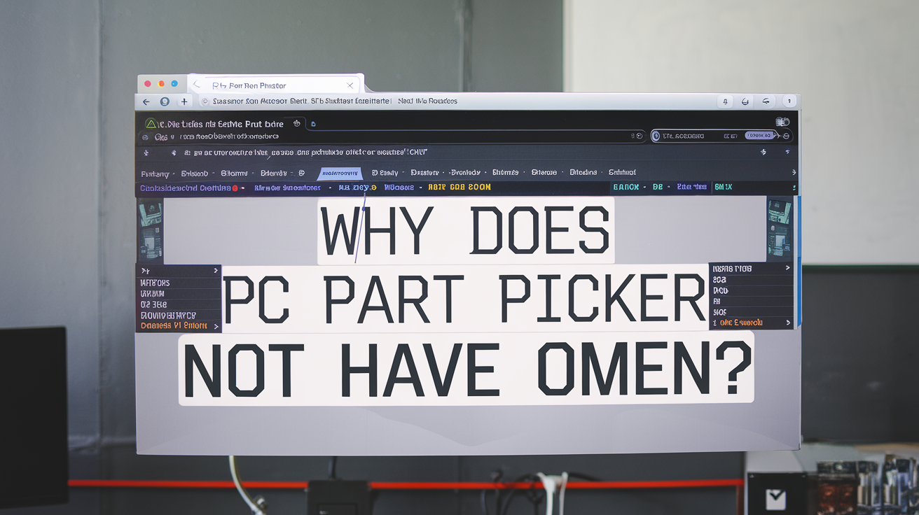 why does pc part picker not have omen