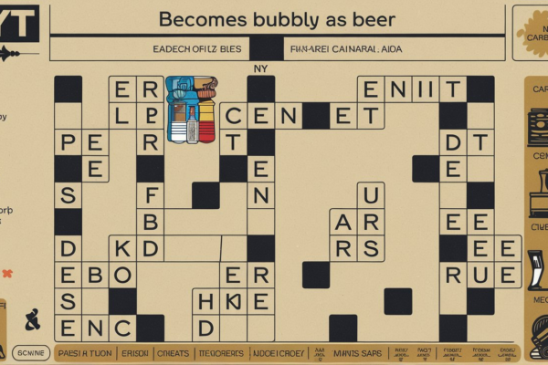 becomes bubbly as beer nyt